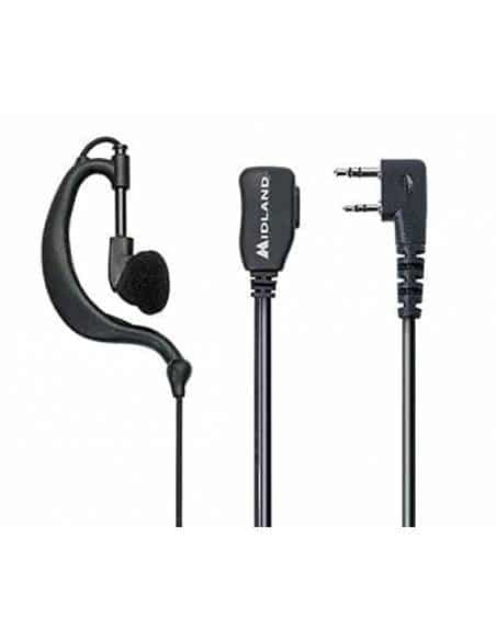 Midland Microfono con Mono Auricolare Regolabile per Radio Ricetrasmittenti con Doppio Jack - Ma21-L pro codice c1496