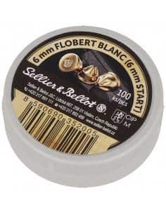 Sellier & Bellot Colpi cartucce  a Salve per revolver Calibro 6 mm Flobert Blanc 100 pezzi