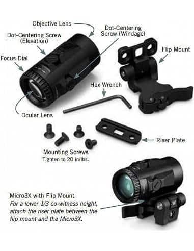 Vortex Optics Micro 3X Magnifier