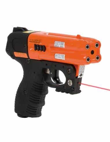 Pistola al peperoncino difesa personale Piexon JPX4 con Laser - (Solo  pistola senza cartuccia) per orsi e lupi 4 colpi