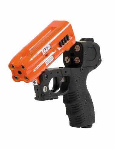 Pistola al peperoncino difesa personale Piexon JPX4 con Laser - (Solo pistola senza cartuccia) per orsi e lupi 4 colpi