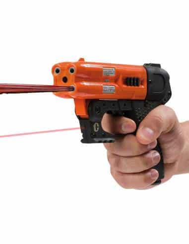 Pistola al peperoncino difesa personale Piexon JPX4 con Laser - (Solo pistola senza cartuccia) per orsi e lupi 4 colpi
