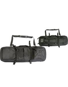 FODERO TATTICO PORTA M4 AR15 CON TASCHE PORTA OTTICA E BIPIEDE POLICE SHORT