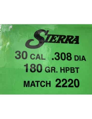 SIERRA 2220 MATCHKING HPBT Palle Cal.30.308'' 180grs Match