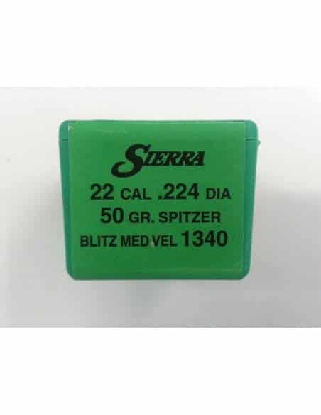 Palle Sierra Varminter cal 22 gr 50 Blitz Spitzer 1340