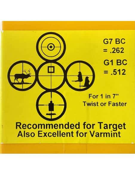 Berger Bullets 22 CAL 90 GR BT LONG RANGE Target Codice 22426