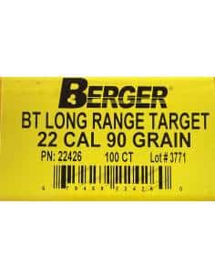 Berger Bullets 22 CAL 90 GR BT LONG RANGE Target Codice 22426 2