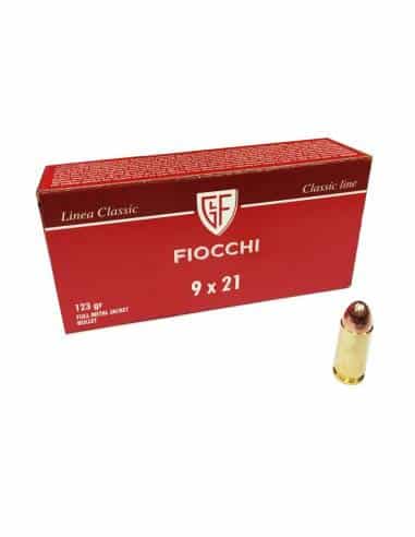 Cartucce Munizioni Fiocchi calibro 9x21 124gr. RN FMJ