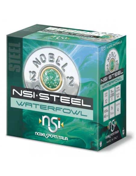 CARTUCCE NOBEL SPORT  MUNIZIONI COLPI NSI·STEEL WATERFOWL CONFRONTA Calibro12 M