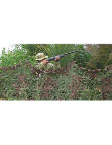 Rete Camouflage Capanni Misura: 6x1,40 m Rete fogliata verde marrone