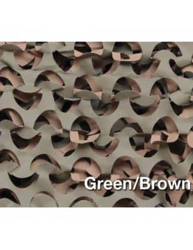 Rete Camouflage Capanni Misura:3mx24m Rete fogliata verde marrone