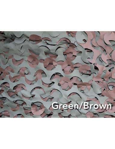 Rete Camouflage Capanni Misura:3mx24m Rete fogliata verde marrone