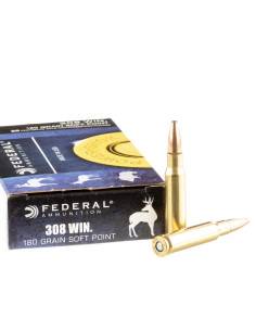 Federal Power-Shok Jacketed Soft Point Cal. 308 Win 180gr