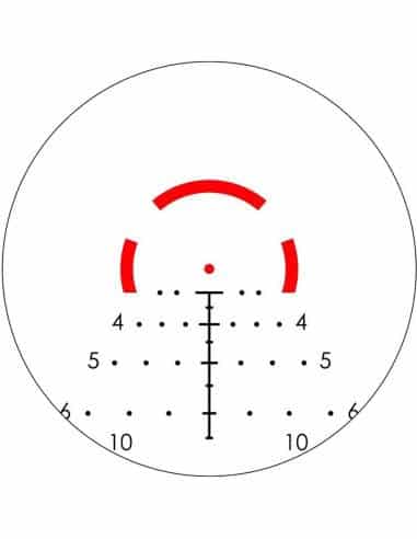 Ottica Vortex Optics  STRIKE EAGLE® 1-8X24 SKU SE-1824-2 AR-BDC3 (MOA) Reticle secondo piano focale 30 mm Tube