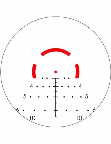 Ottica Vortex Optics  STRIKE EAGLE® 1-8X24 SKU SE-1824-2 AR-BDC3 (MOA) Reticle secondo piano focale 30 mm Tube