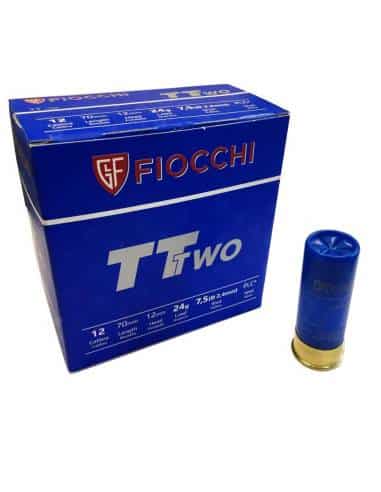 CARTUCCE DA TIRO FIOCCHI TT TWO CALIBRO 12 24grammi  pallino 7,5 *Conf. da 25pz*