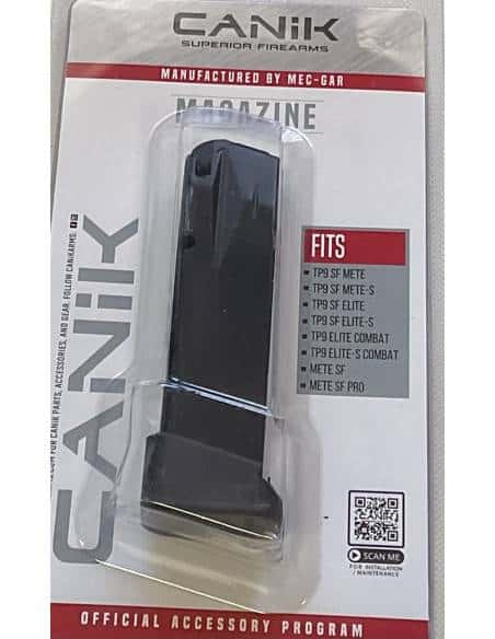 CANIK SUPERIOR FIREARMS CARICATORE 18 COLPI 9X21 PAD tp9 tp9sf tp9 elite tp9 elite combat