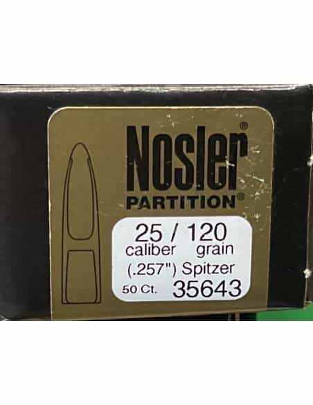 NOSLER Partition .257" 120gr SP 35643