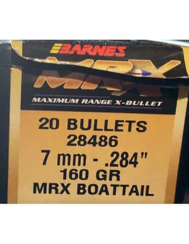 PALLE BARNES MR-X 7MM 140 GRANI 20 PALLE BOATTAIL