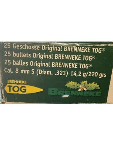 Palle Brenneke Tog cal 8 mm gr 220  25 palle