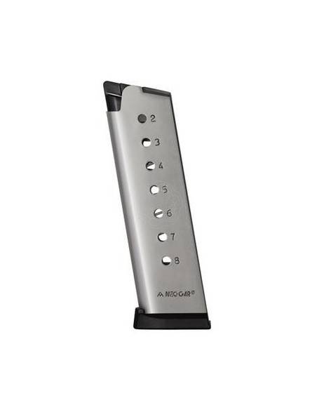 MEC-GAR CARICATORE COLT 1911CAL. 45 ACP DA 8 COLPI NICKEL PAD IN POLIMERO CON POGGIADITO (MGCG4508NPF) CR001311