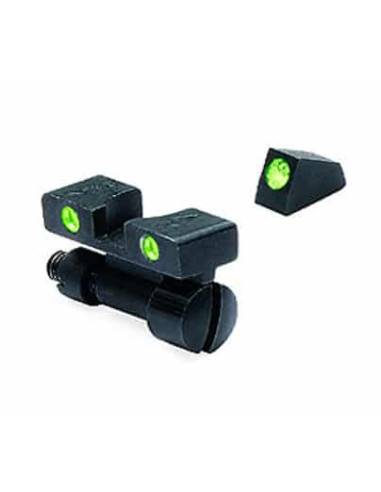 MEPROLIGHT MEPRO TRU-DOT Adjustable Day and Night tritium Sights, Compatible with S&W K,L,N REV Green tritium dots