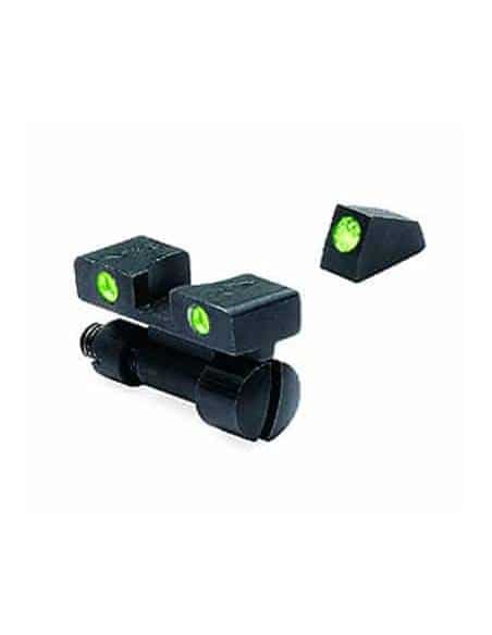 MEPROLIGHT MEPRO TRU-DOT Adjustable Day and Night tritium Sights, Compatible with S&W K,L,N REV Green tritium dots