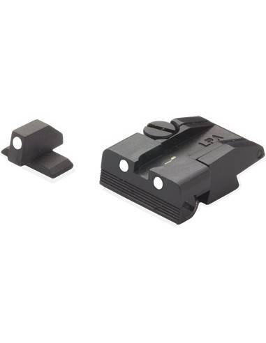 LPA TACCA DI MIRA SPR33X430 SET TACCA DI MIRA REGOLABILE E MIRINO CON PUNTI BIANCHI (TUTTI I MODELLI) PER PX4