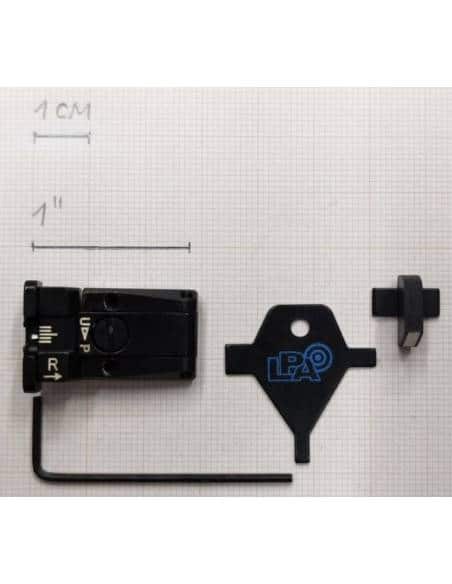 LPA SPR TACCA DI MIRA CON REGOLAZIONI MICROMETRICHE E MIRINO IN ACCIAIO PER SIG SAUER P220 (NEW) / P225 / P226 / P228 / P320