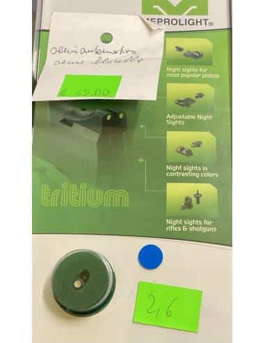 MEPROLIGHT  MIRINO AL TRIZIO ILLUMINATO PER PISTOLE CARABINE REVOLVER E FUCILI FILETTO 2.6mm