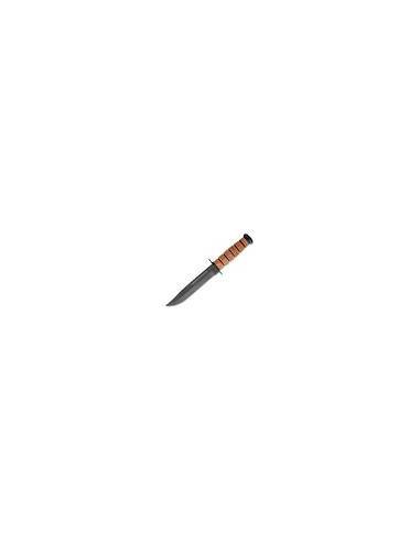 COLTELLO KA-BAR USMC 1217  pelle, fodero in pelle