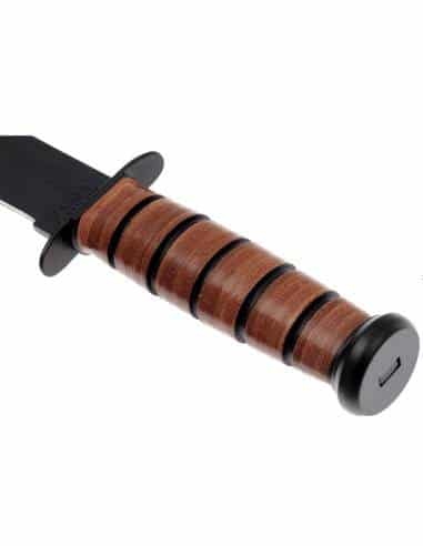 COLTELLO KA-BAR USMC 1217  pelle, fodero in pelle