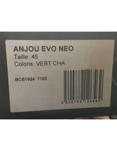 STIVALE LE CHAMEAU ANJOU EVO NEO NUMERO 45 VERT CHA