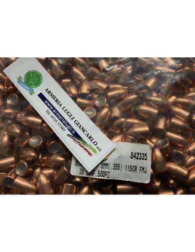 BIG BULLET - PAlle Cal.9mm.355'' 115grs FMJ - SFUSE codice 842335