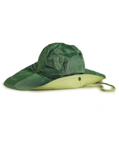 CAPPELLO FALDA LARGA CACCIA PESCA IMPERMEABILE NYLON ANTIPIOGGIA TAGLIA UNICA