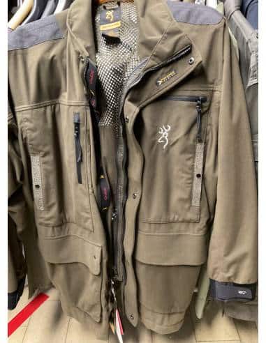 Giacca BROWNING pre-vent jacket,xpo light change loden taglia L impermeabile