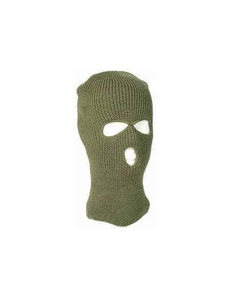 Passamontagna Balaclava pesante acrylic Mephisto 3 fori USA Colore verde