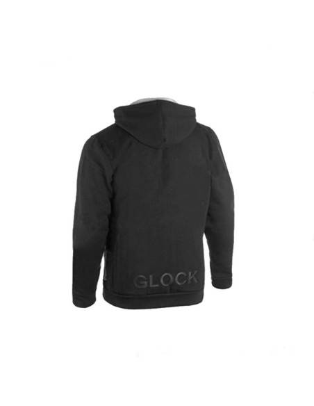 Felpa unisex taglia XL con zip o cerniera color nero Glock perfection