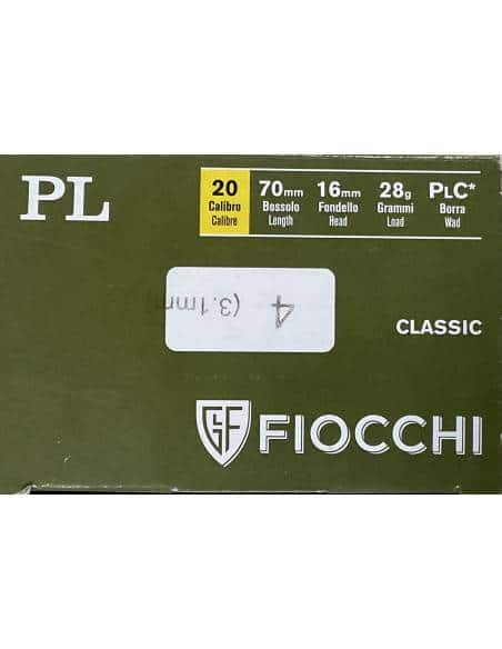 Cartucce Fiocchi calibro 20 modello PL 28 gr piombo 4 6 7 8