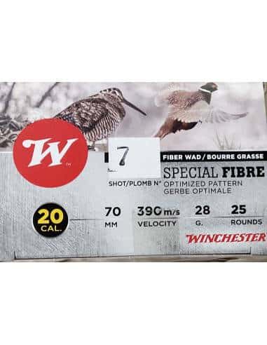 Cartucce calibro 20. Winchester special fibre 28 grammi piombo 7