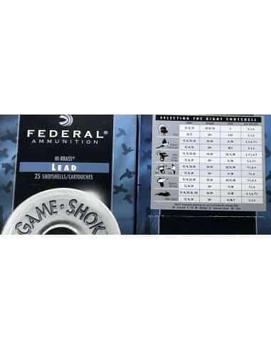 Cartucce calibro 20 Federal game -shok lead piombo 6 4 5