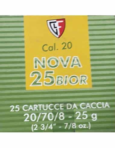 Cartucce calibro 20 Fiocchi nuova 25 bior piombo 8
