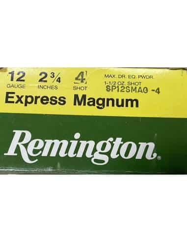 Cartucce REMINGTON calibro 12 express magnum piombo 4