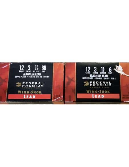 Cartucce Federal premium wing.shok piombo BB 6