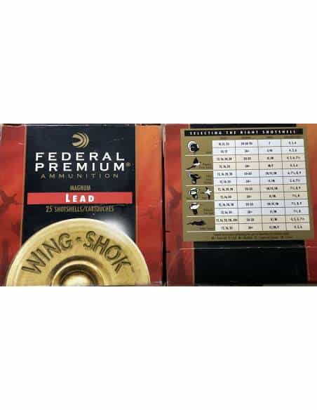 Cartucce Federal premium wing.shok piombo BB 6