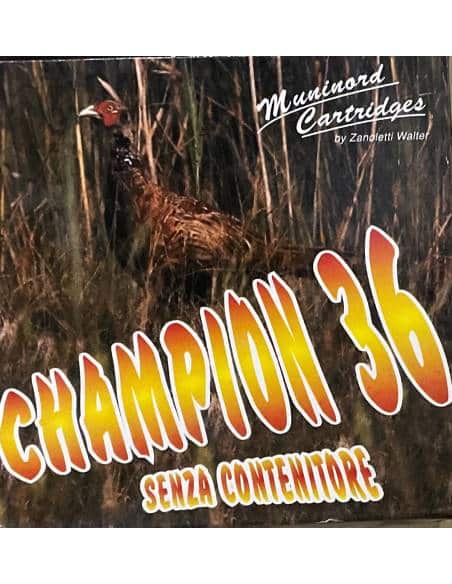 Cartucce calibro 12 Zanoletti Champion 36 grammi piombo 6