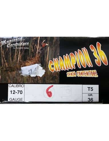 Cartucce calibro 12 Zanoletti Champion 36 grammi piombo 6