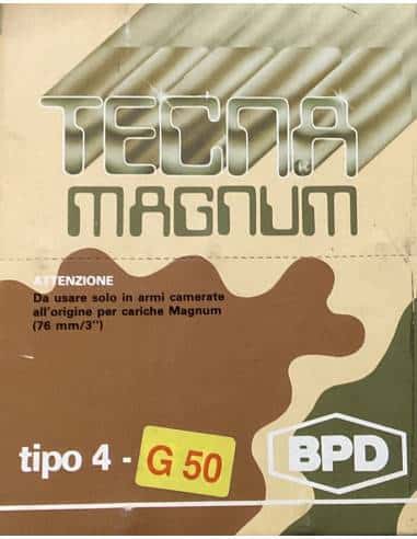 Cartucce calibro 12 Tecna magnum 50 grammi piombo 6