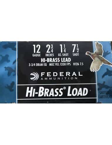Cartucce calibro 12 Federal hi-Brass load piombo 7 1/2