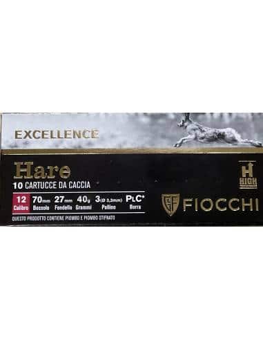Cartucce calibro 12 fiocchi hare excellence  40 grammi piombo 3
